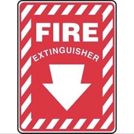 Accuform SAFETY SIGN FIRE EXTINGUISHER DOWN MFXG417XP MFXG417XP